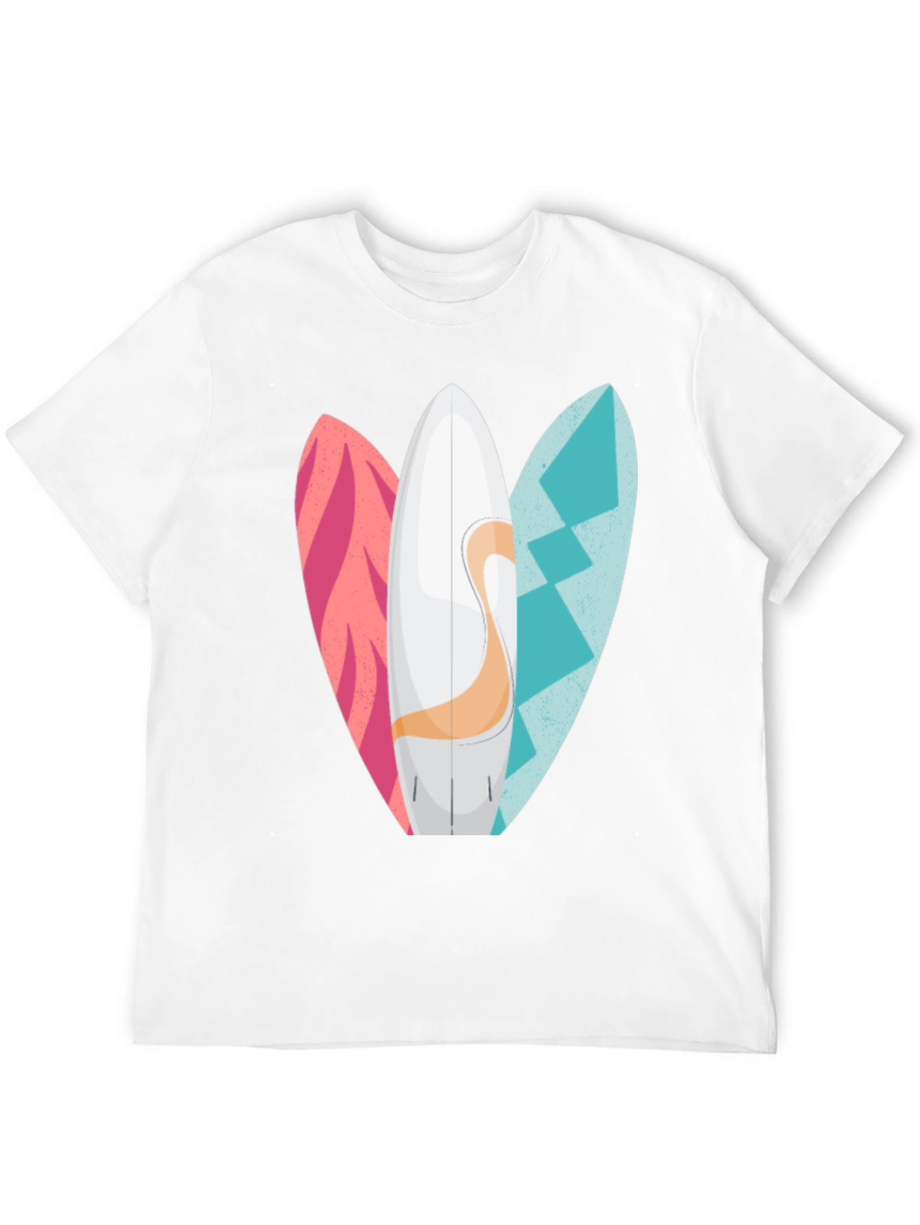 Surfboards Graphic Mens Black T-Shirt