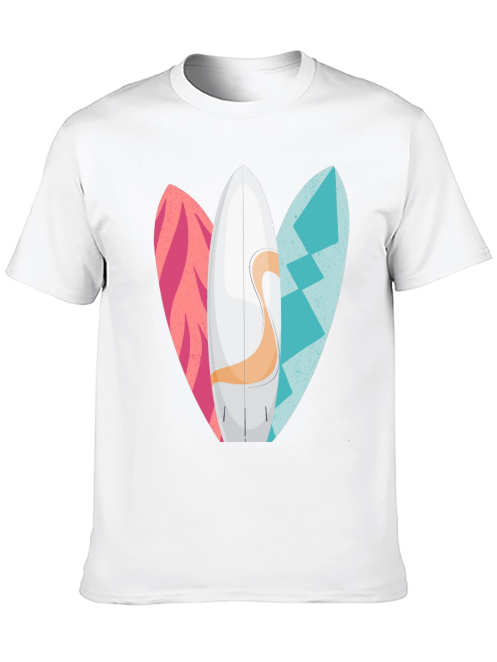 Surfboards Graphic Mens Black T-Shirt
