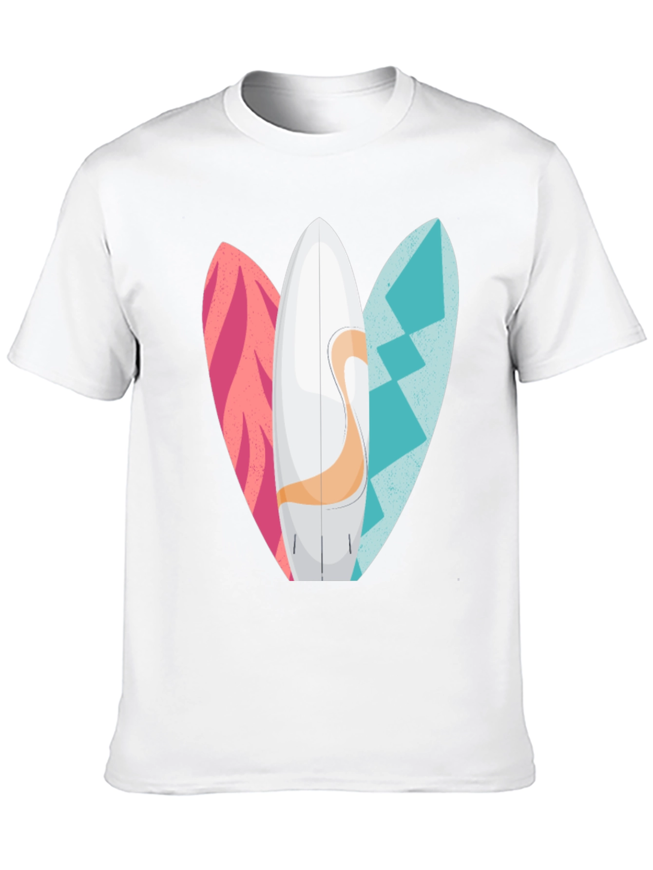 Surfboards Graphic Mens Black T-Shirt