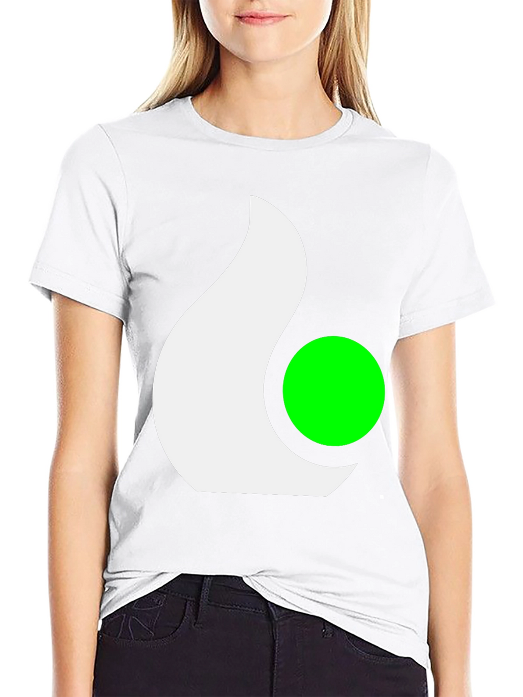 Abstract Graphic Tee - Casual Black T-Shirt