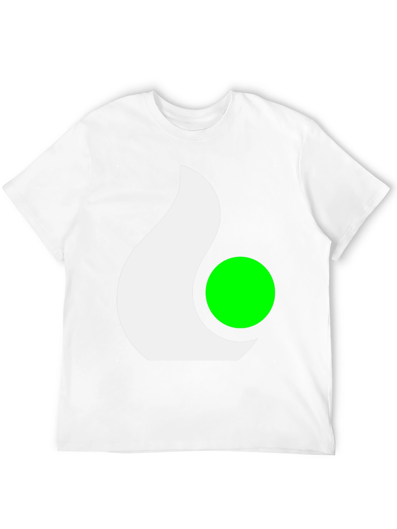 Abstract Graphic Tee - Casual Black T-Shirt