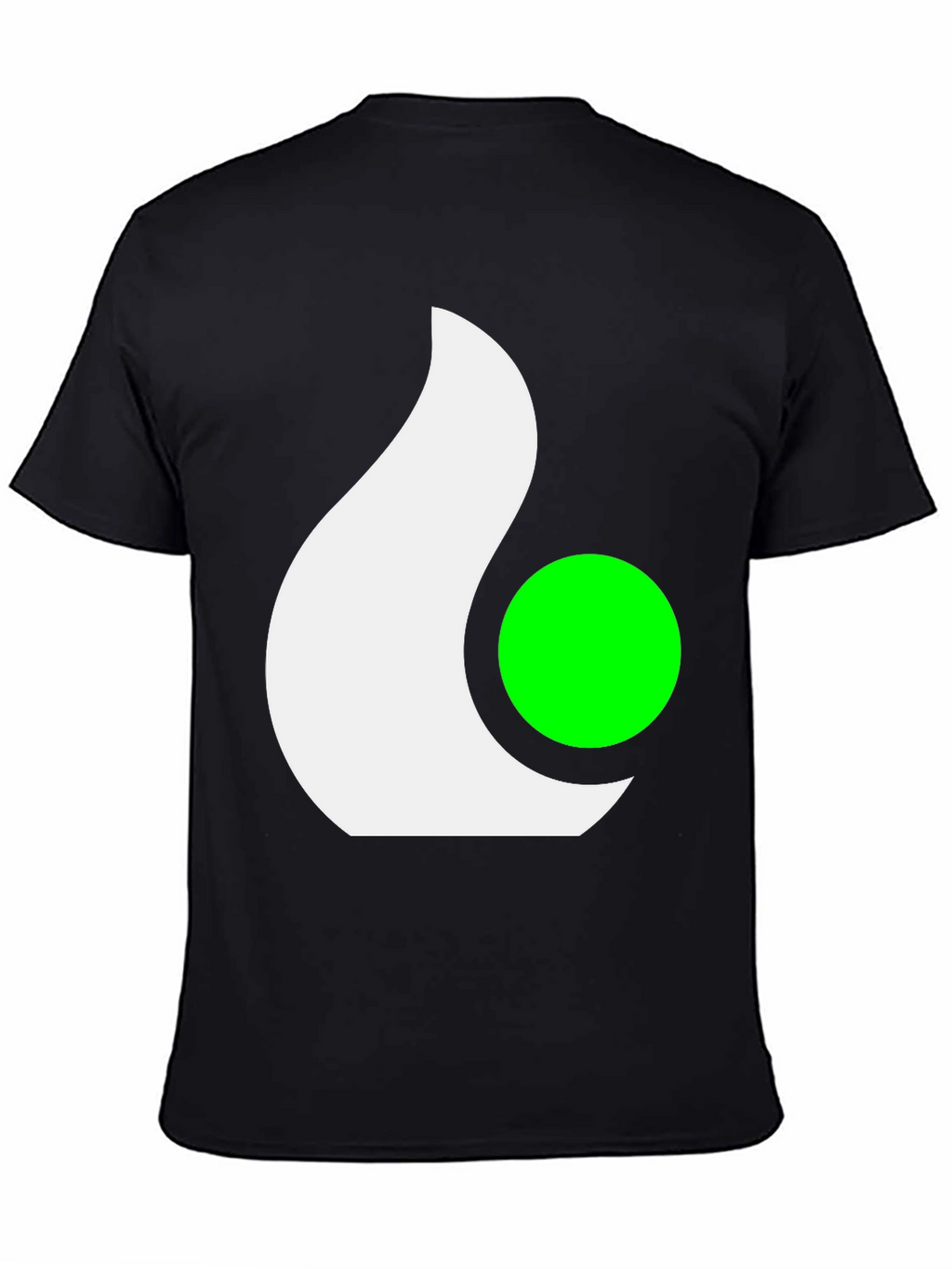 Abstract Graphic Tee - Casual Black T-Shirt