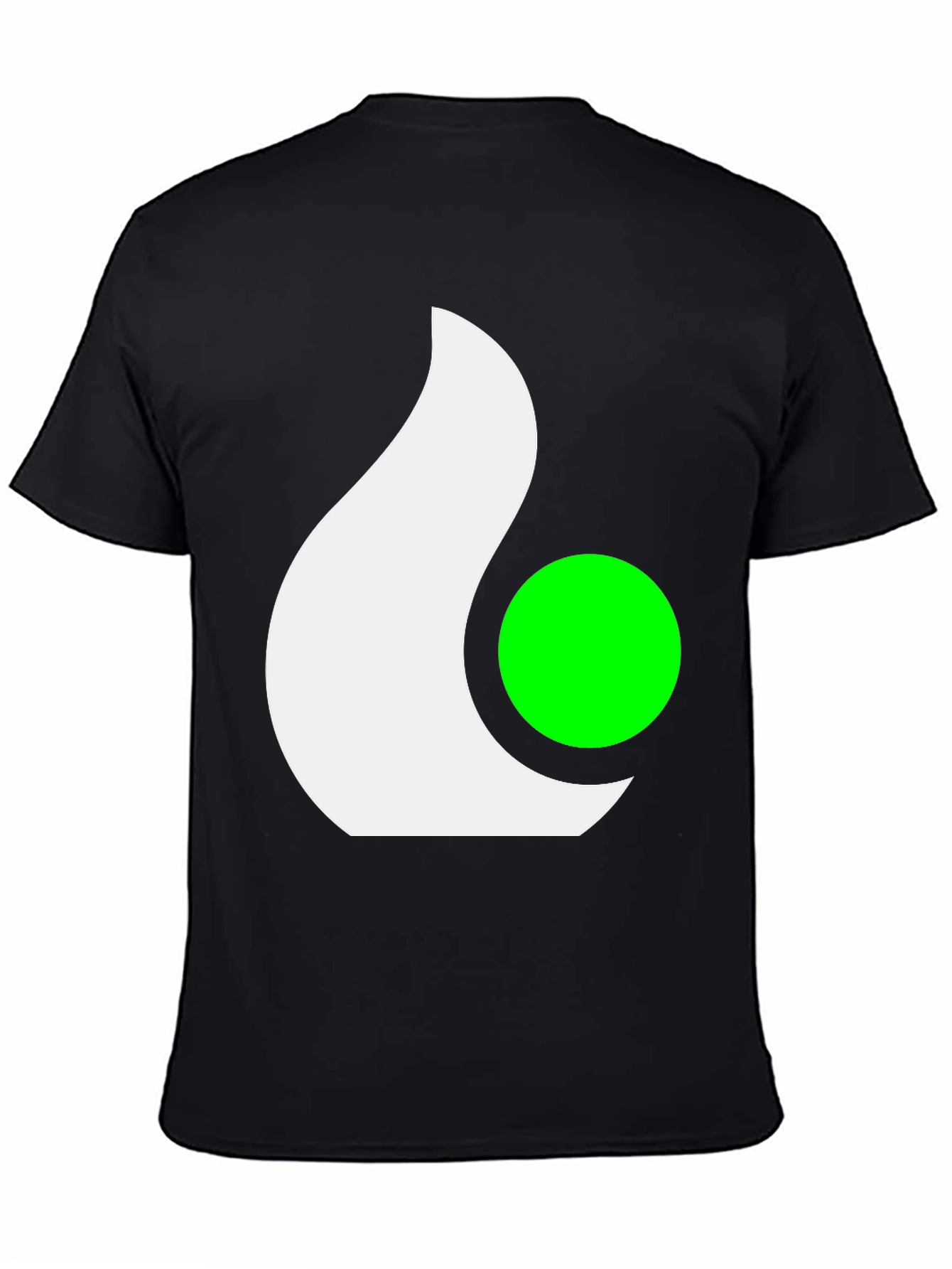 Abstract Graphic Tee - Casual Black T-Shirt