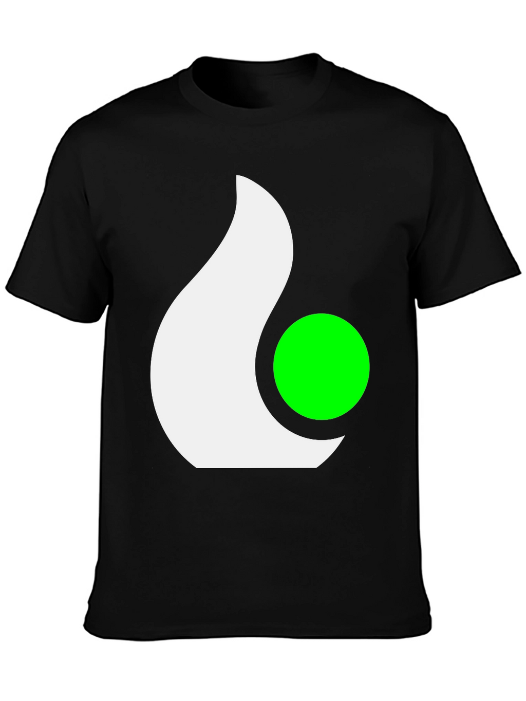 Abstract Graphic Tee - Casual Black T-Shirt