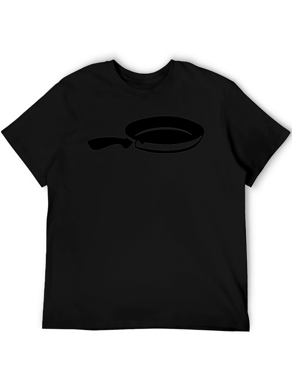 Black Frying Pan Graphic Tee - Culinary Fun!