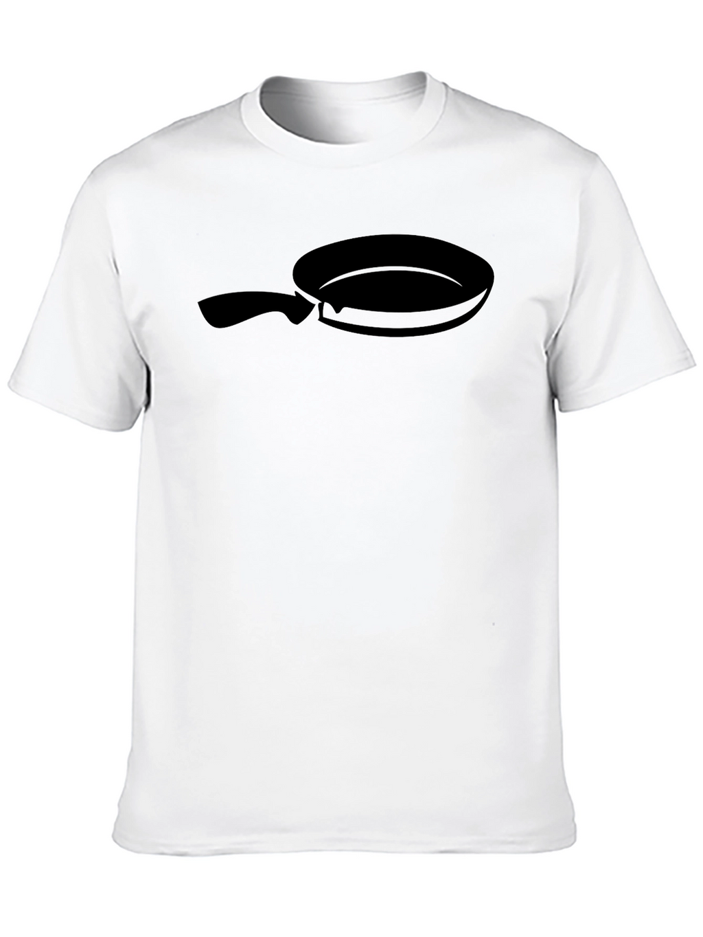 Black Frying Pan Graphic Tee - Culinary Fun!