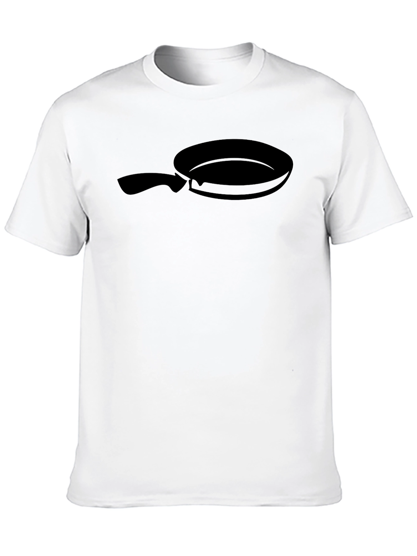 Black Frying Pan Graphic Tee - Culinary Fun!