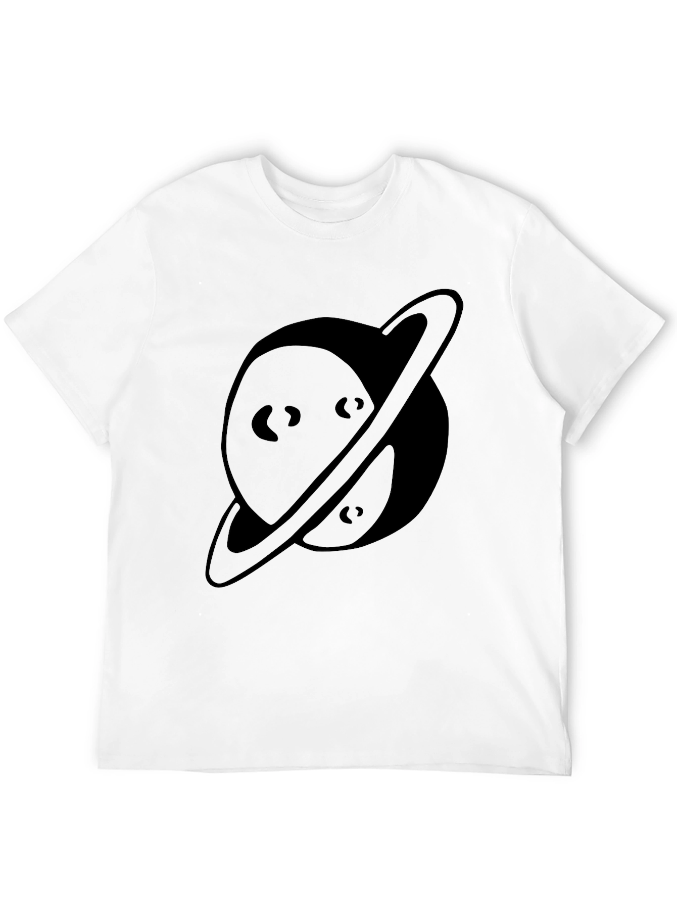 Planet Graphic Black T-Shirt - Casual Comfort