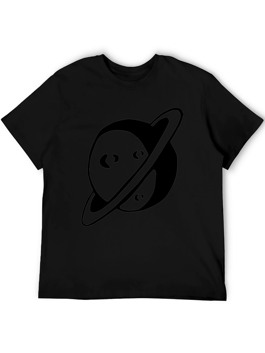 Planet Graphic Black T-Shirt - Casual Comfort