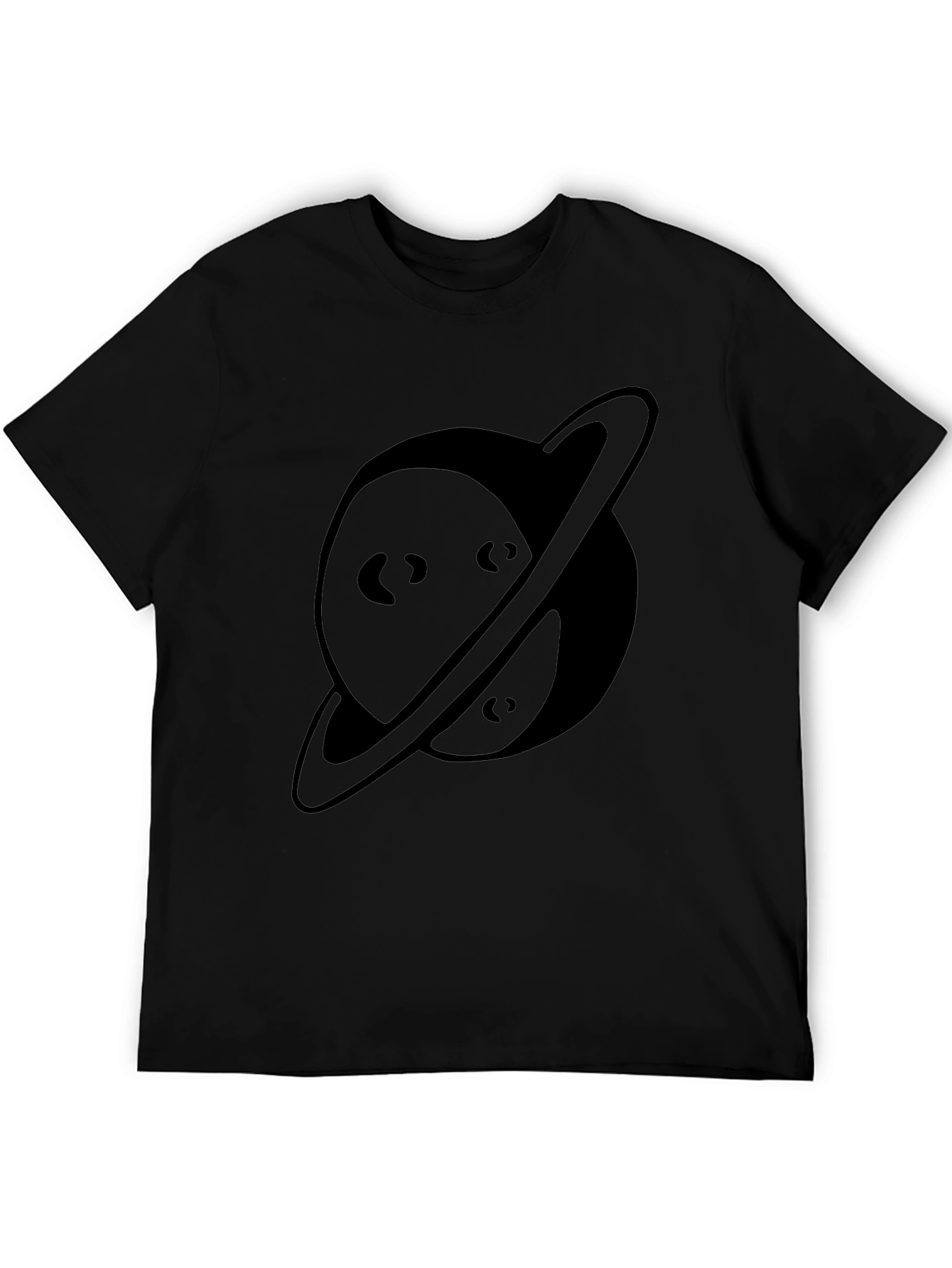 Planet Graphic Black T-Shirt - Casual Comfort