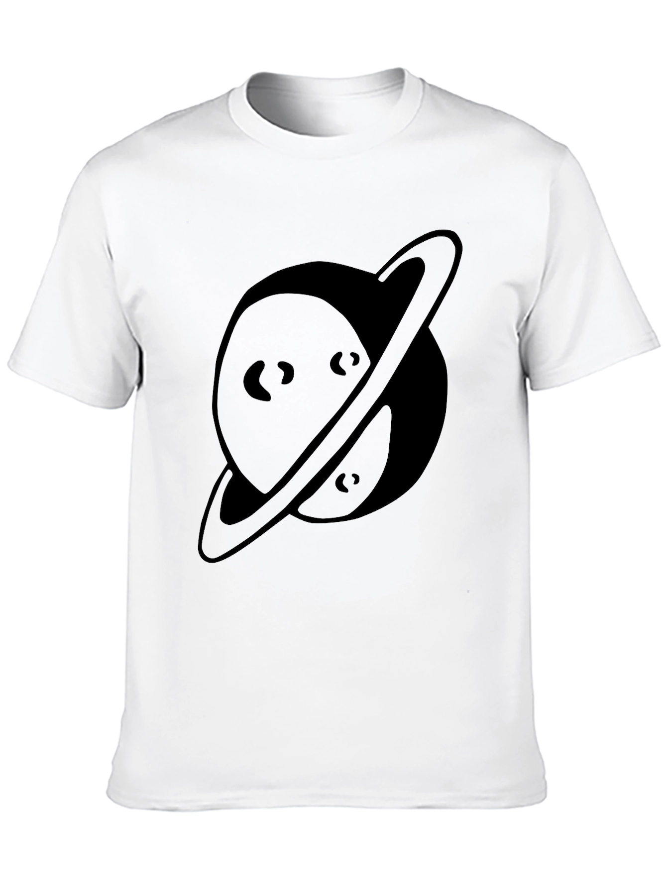 Planet Graphic Black T-Shirt - Casual Comfort