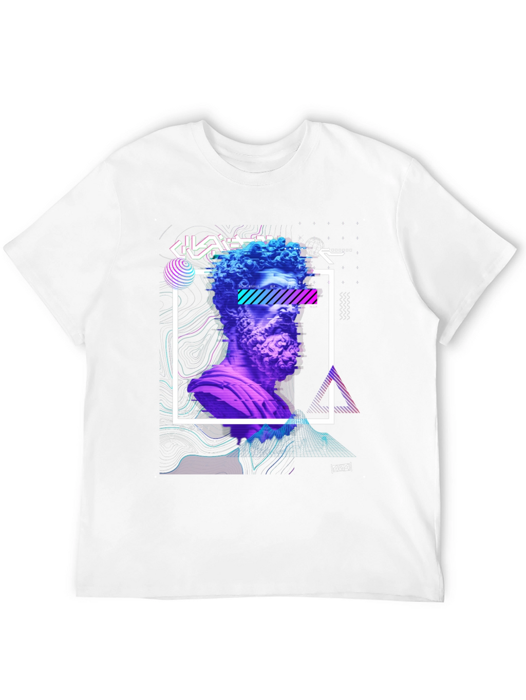 Statue Graphic Tee - Modern Art Shirt