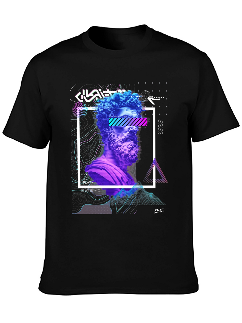 Statue Graphic Tee - Modern Art Shirt