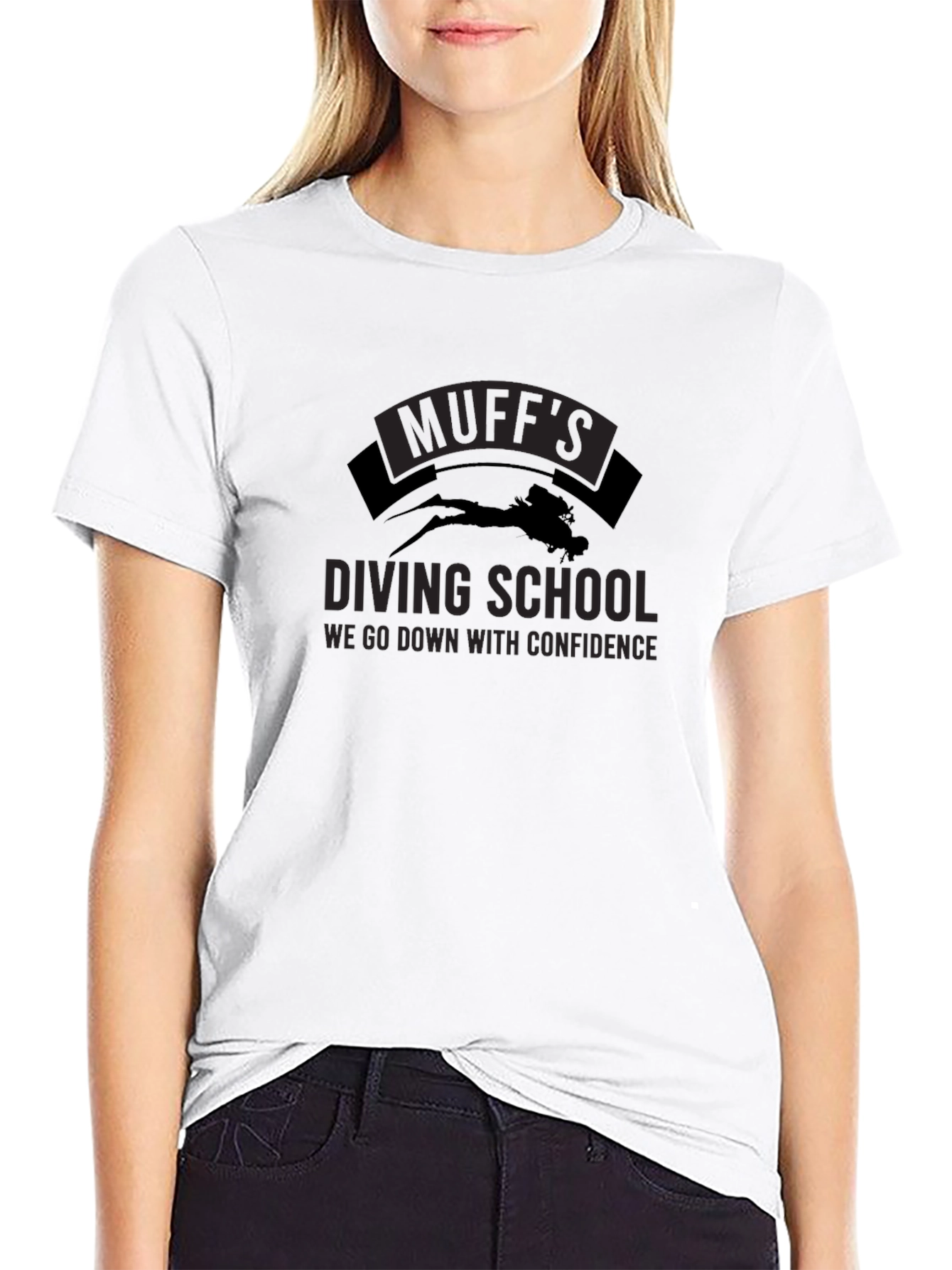 Muffs Diving School T-Shirt - Go Down With Confidence