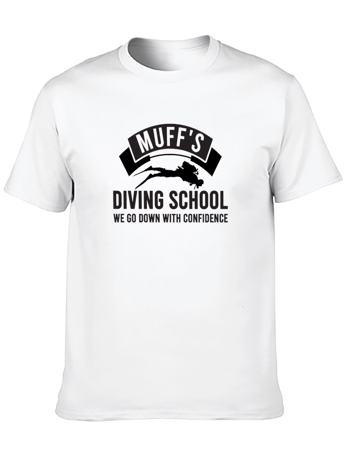 Muffs Diving School T-Shirt - Go Down With Confidence