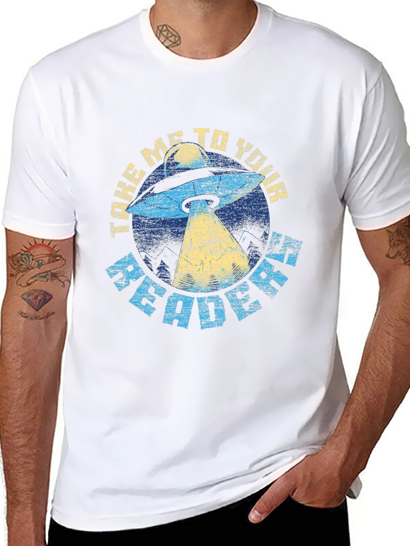 Take Me To Your Reader UFO Graphic Tee