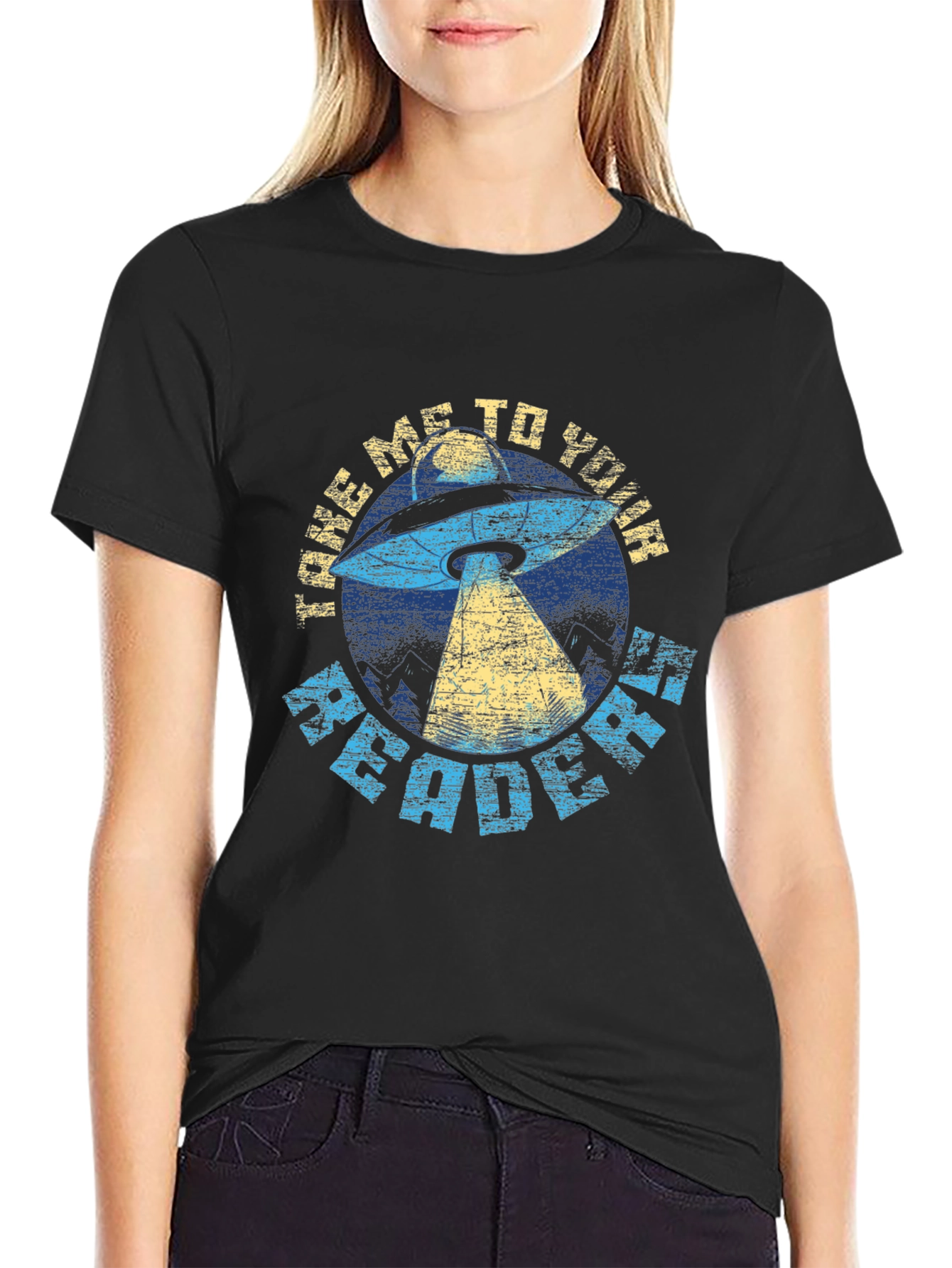 Take Me To Your Reader UFO Graphic Tee