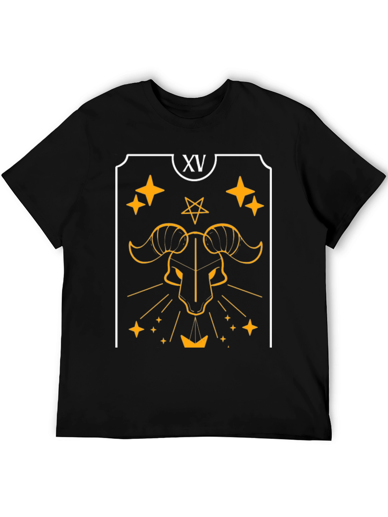 Devil Tarot Card Graphic Tee - Black