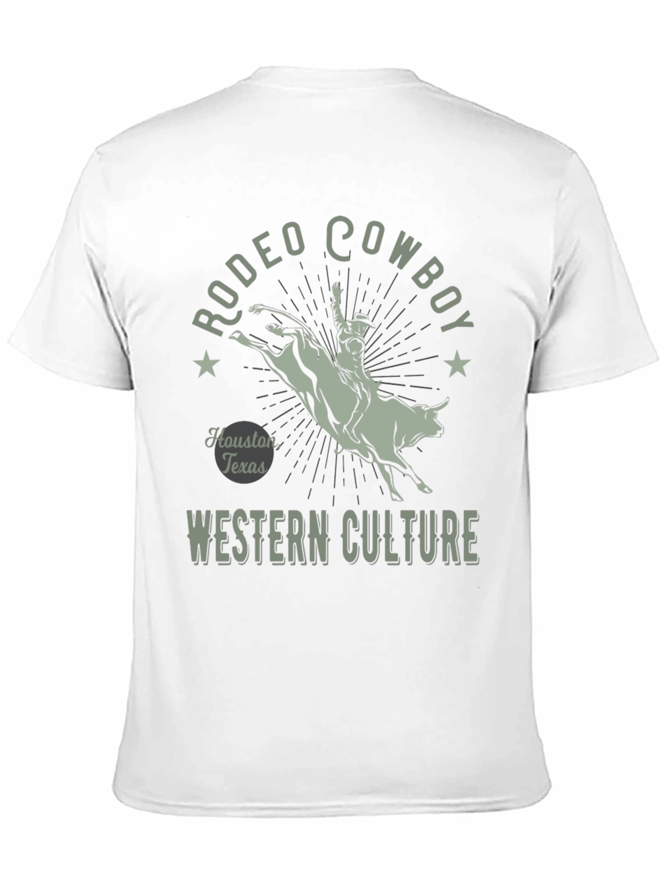 Rodeo Cowboy Graphic Tee - Western Culture Black T-Shirt
