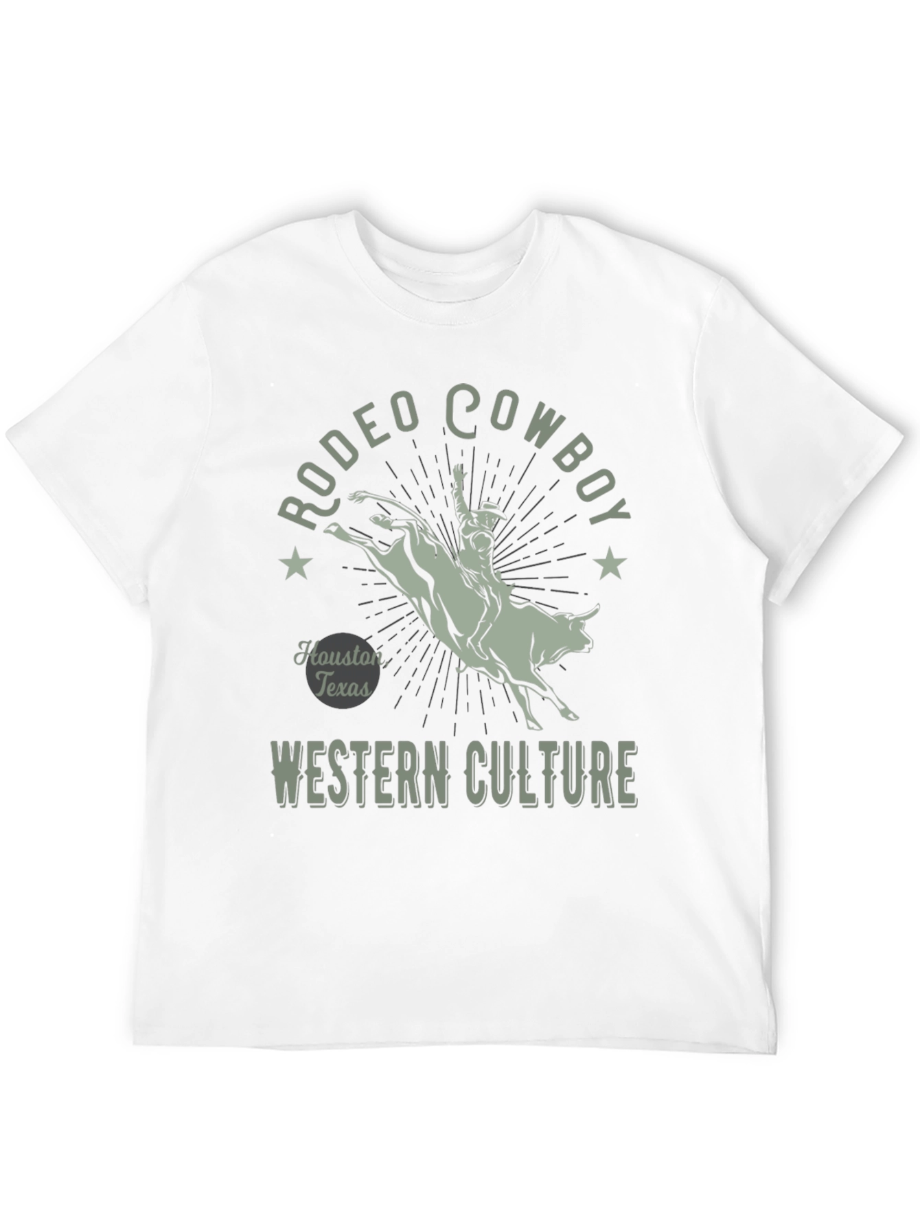 Rodeo Cowboy Graphic Tee - Western Culture Black T-Shirt