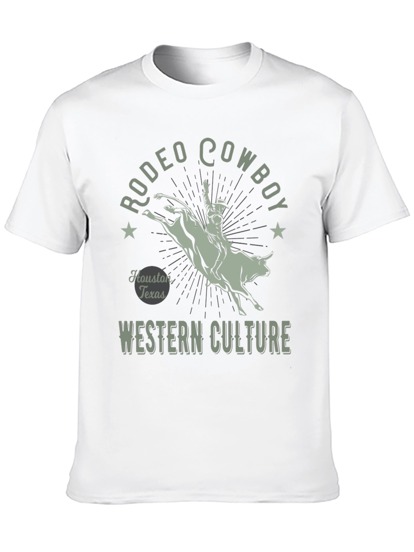 Rodeo Cowboy Graphic Tee - Western Culture Black T-Shirt