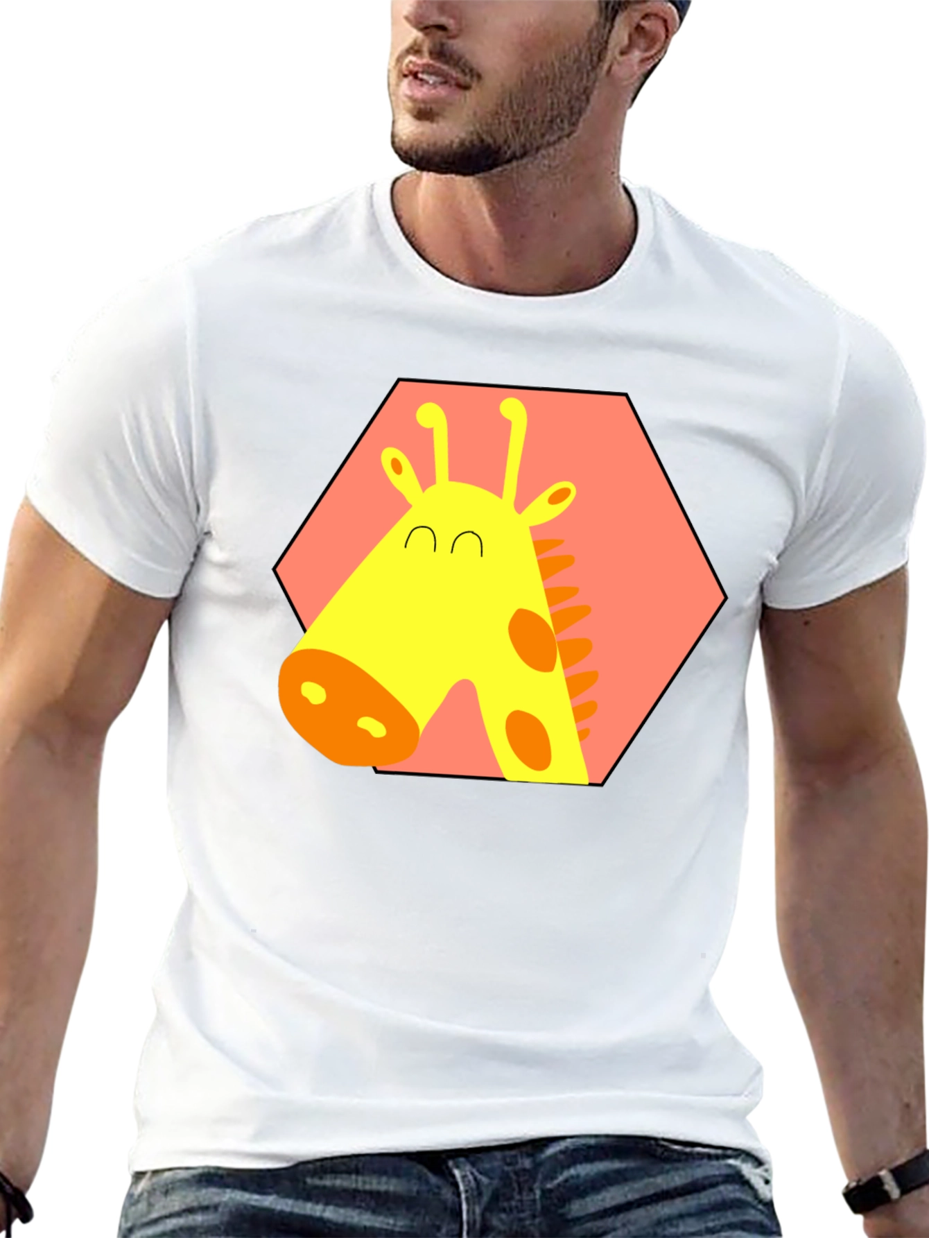 Giraffe Graphic Tee - Fun Animal Print Shirt