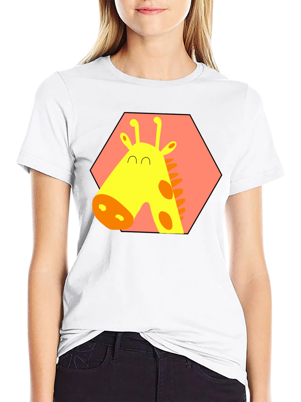 Giraffe Graphic Tee - Fun Animal Print Shirt