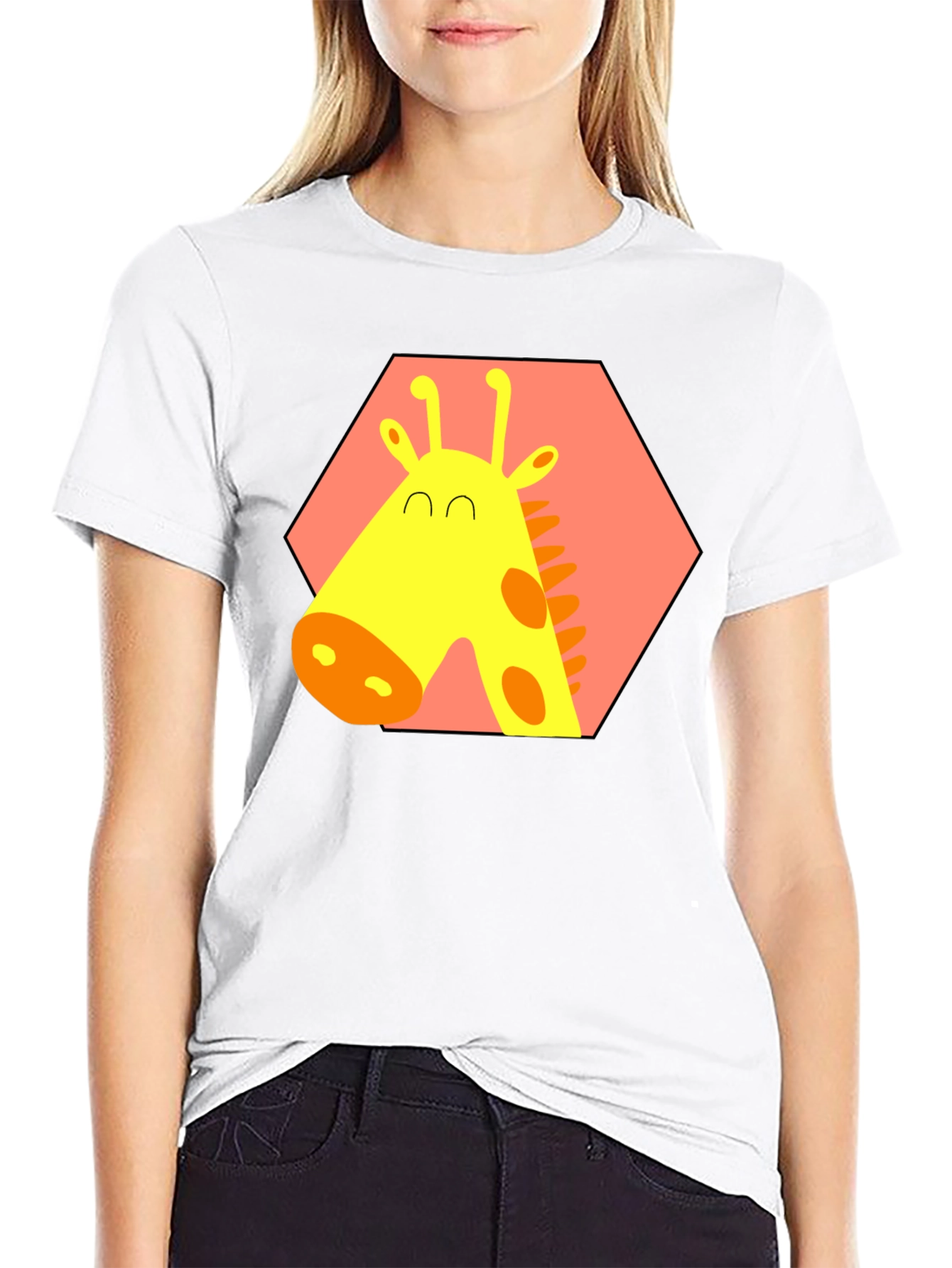 Giraffe Graphic Tee - Fun Animal Print Shirt