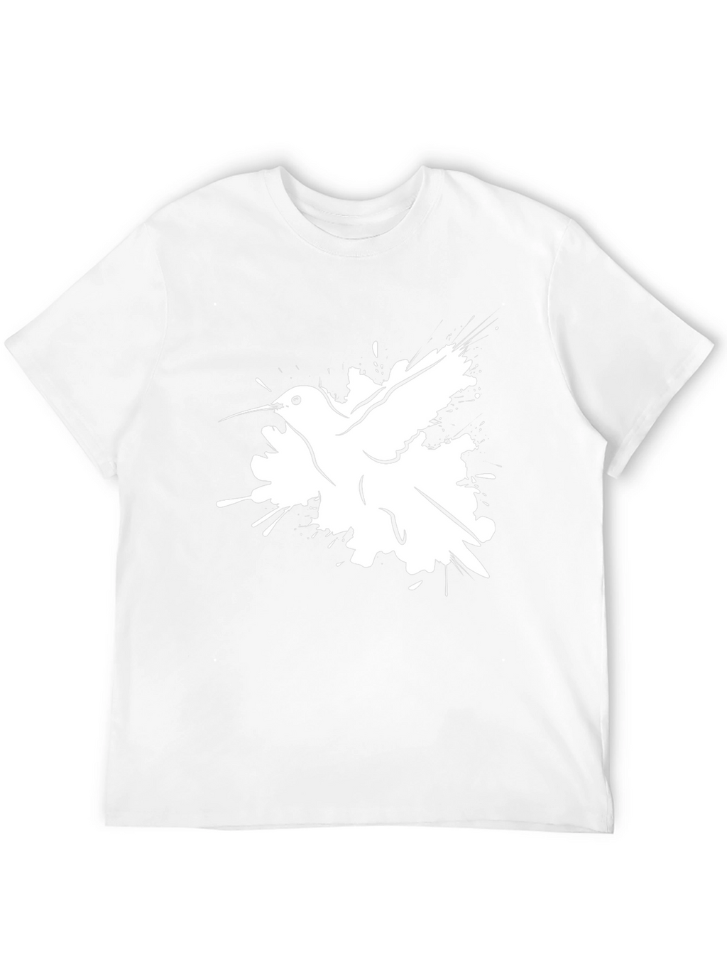 Hummingbird Graphic Print Black T-Shirt