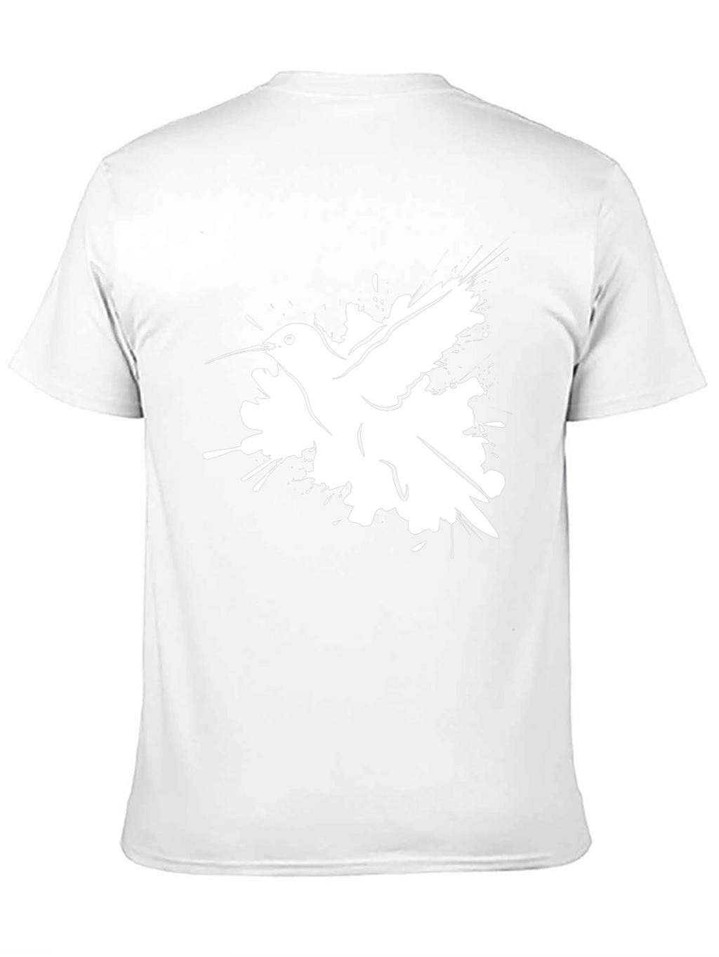 Hummingbird Graphic Print Black T-Shirt