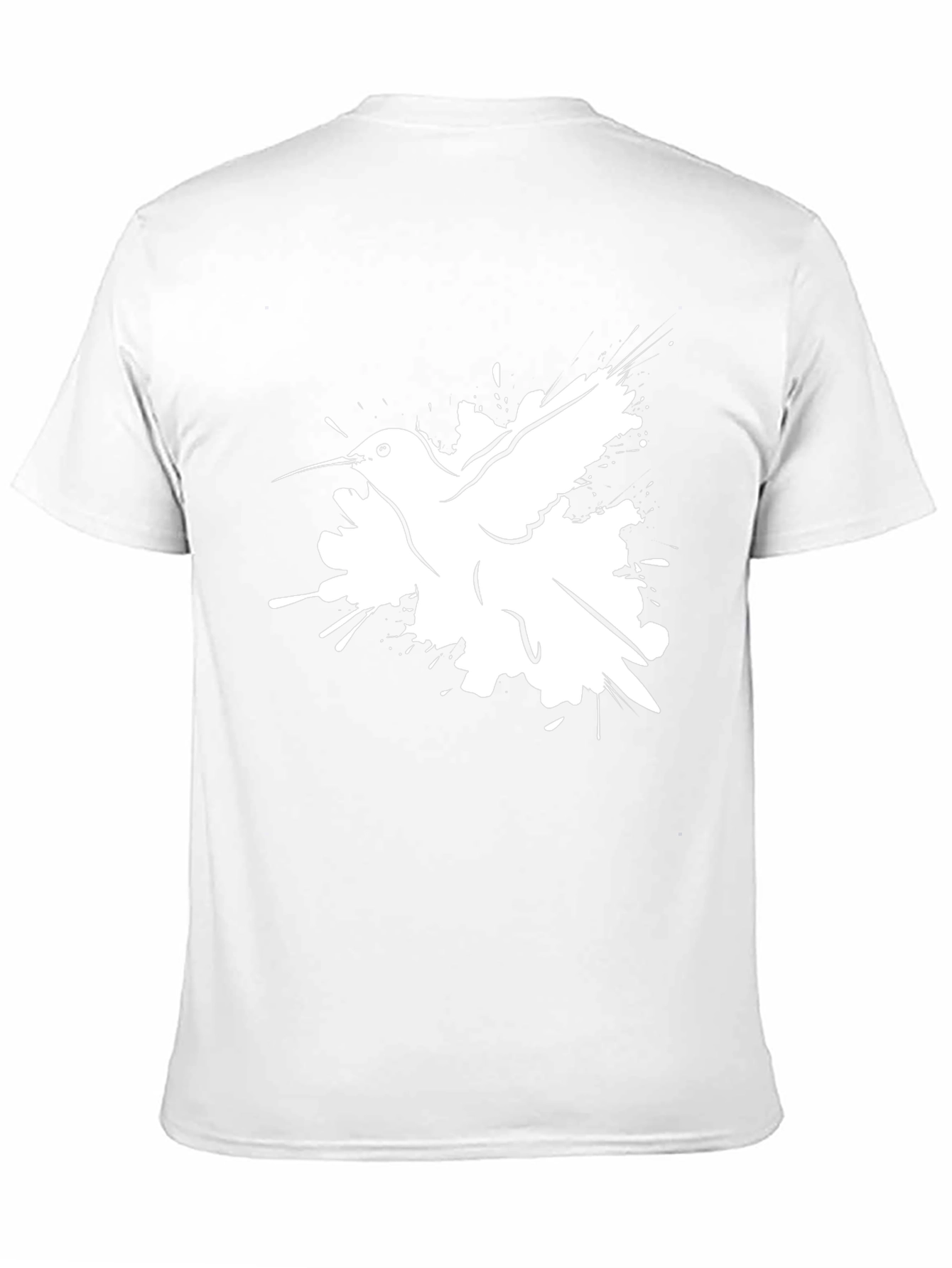 Hummingbird Graphic Print Black T-Shirt