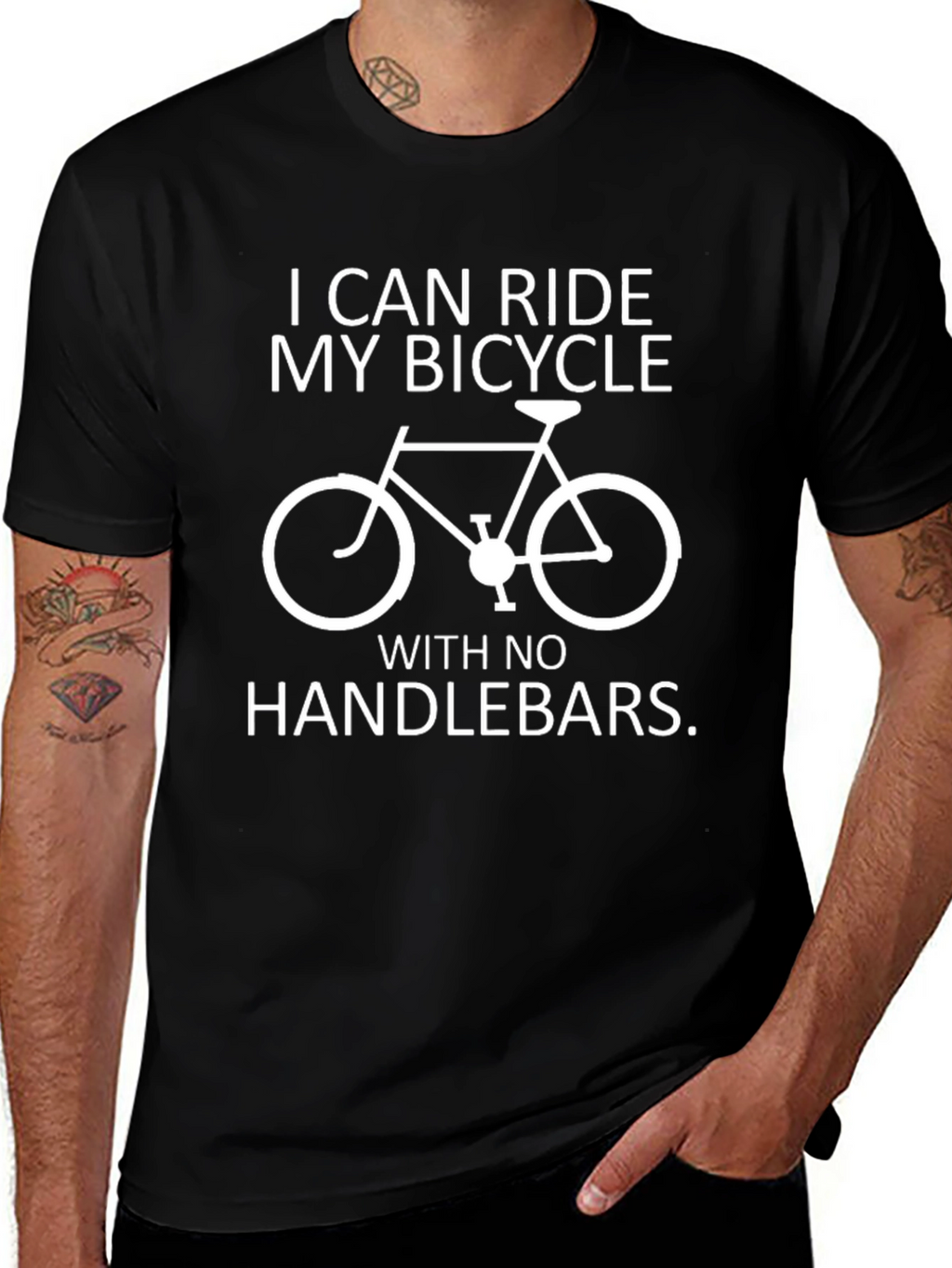Funny Bicycle T-Shirt - I Can Ride My Bicycle
