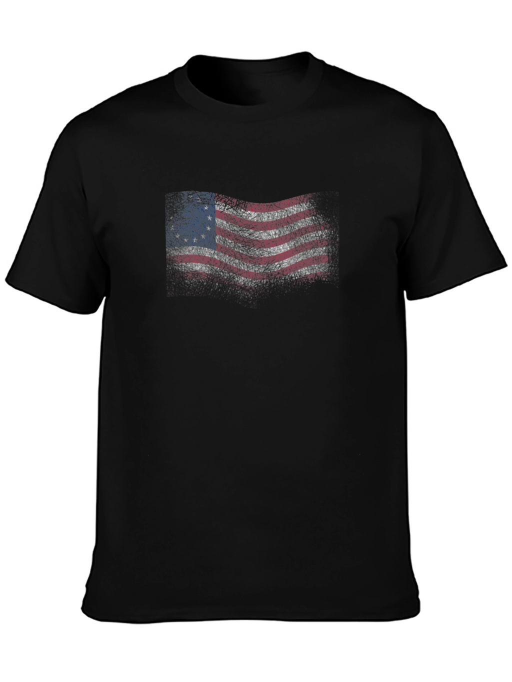 Distressed Betsy Ross Flag Graphic T-Shirt