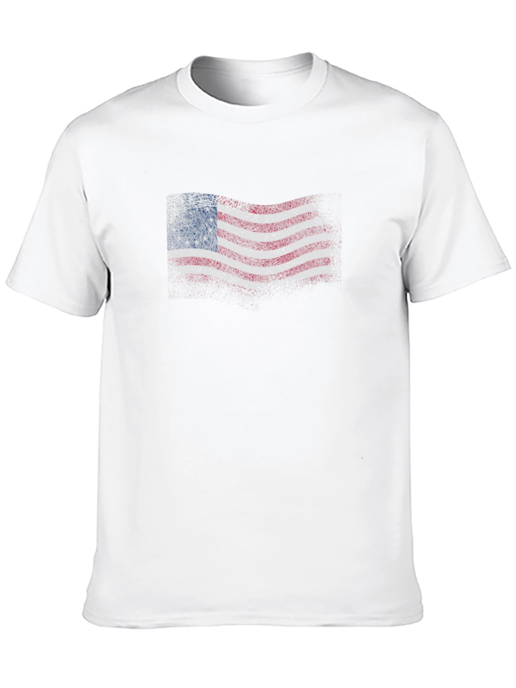 Distressed Betsy Ross Flag Graphic T-Shirt