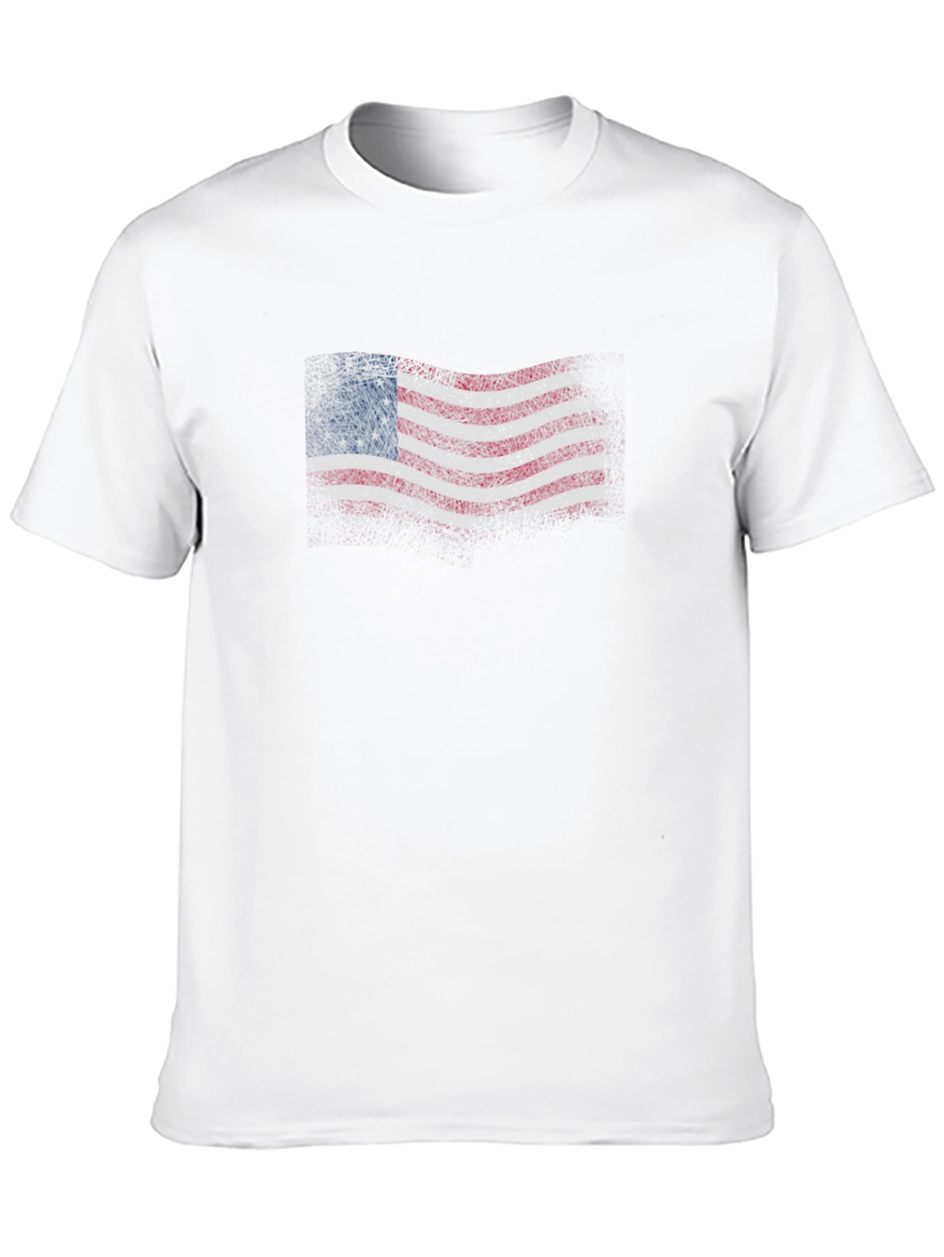 Distressed Betsy Ross Flag Graphic T-Shirt