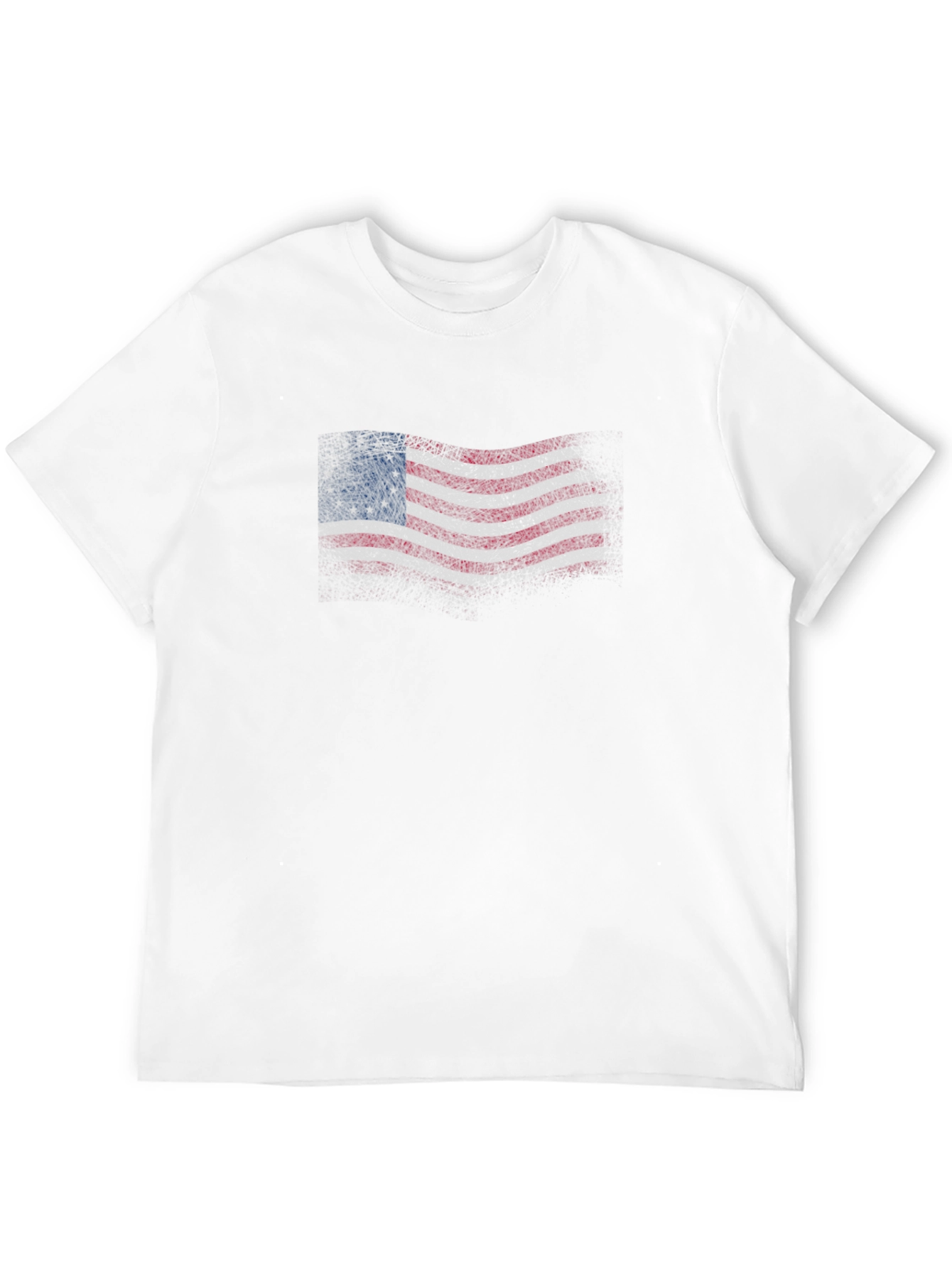 Distressed Betsy Ross Flag Graphic T-Shirt