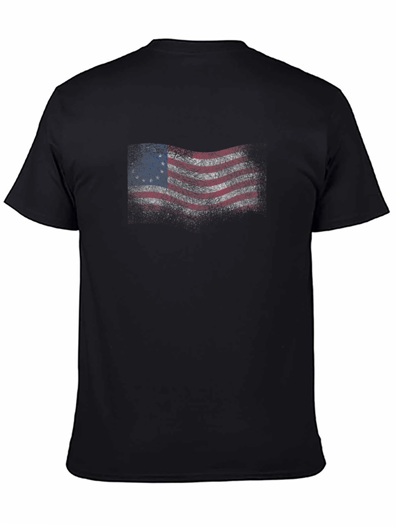 Distressed Betsy Ross Flag Graphic T-Shirt