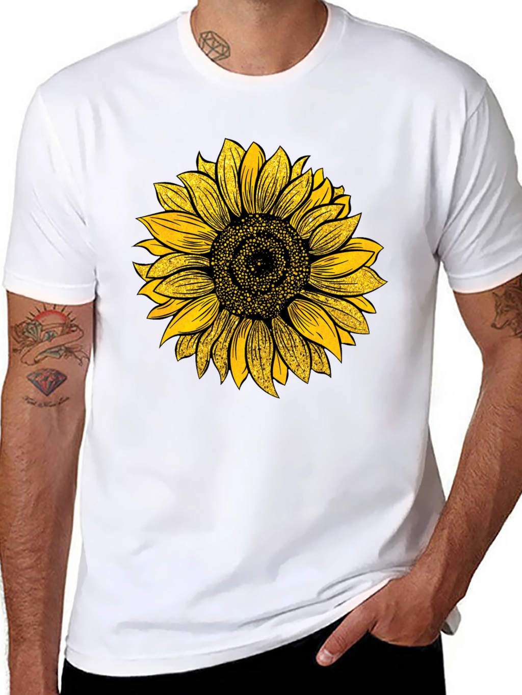 Sunflower Graphic T-Shirt - Black