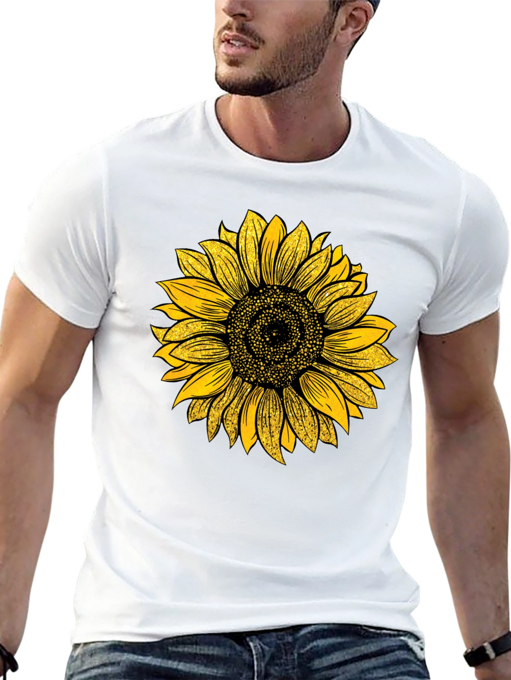 Sunflower Graphic T-Shirt - Black