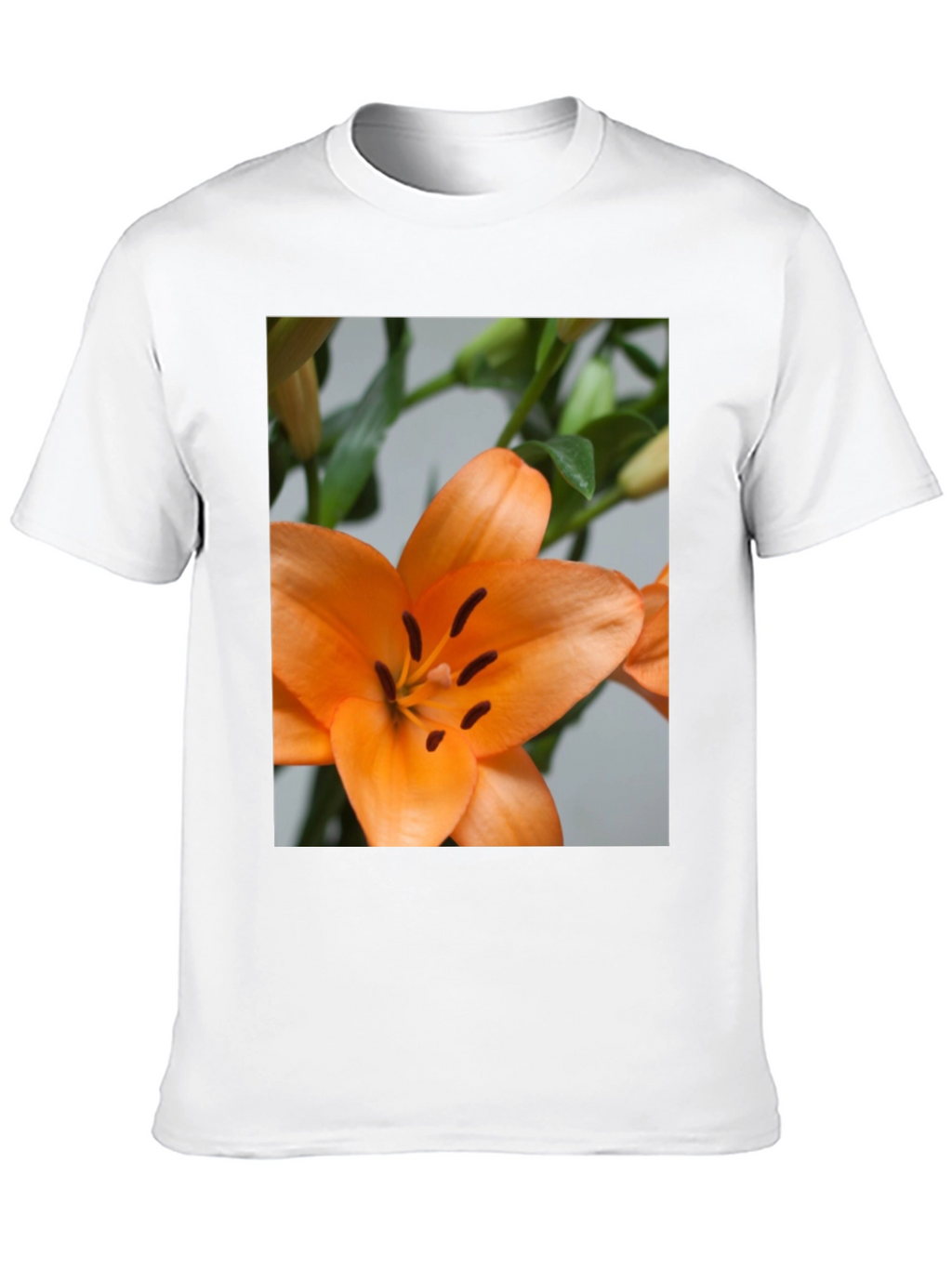 Orange Lily Graphic T-Shirt