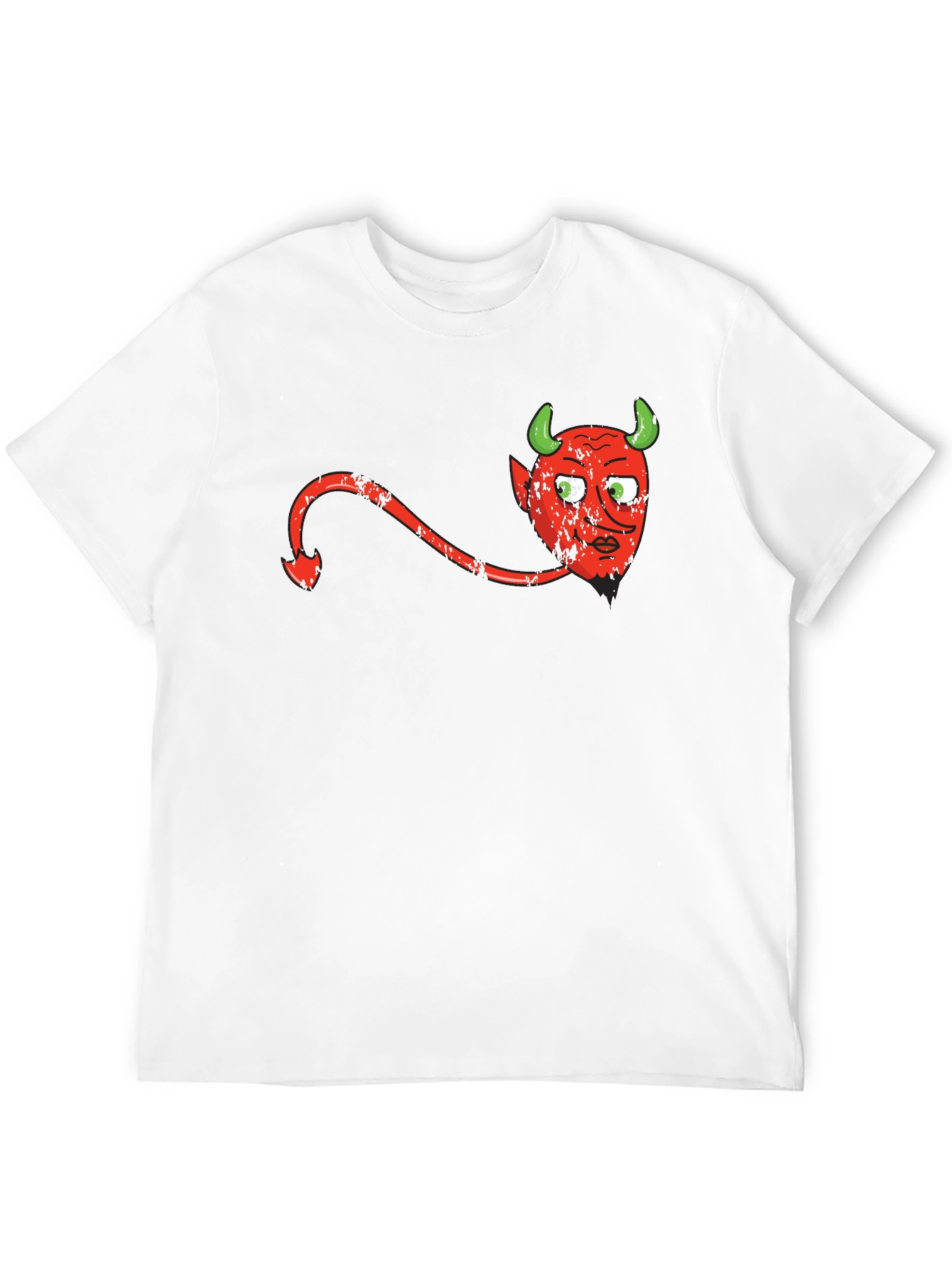 Devil Graphic Print Black T-Shirt