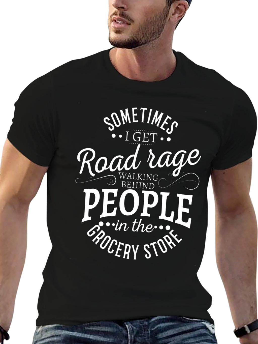 Road Rage Graphic T-Shirt - Funny Slogan Tee