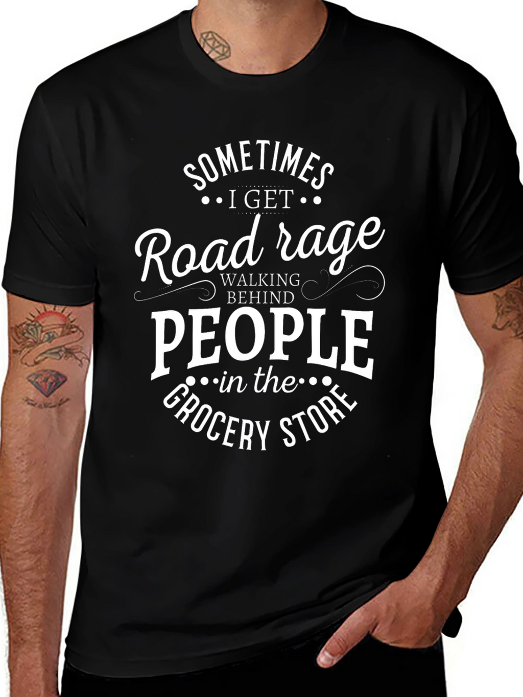 Road Rage Graphic T-Shirt - Funny Slogan Tee