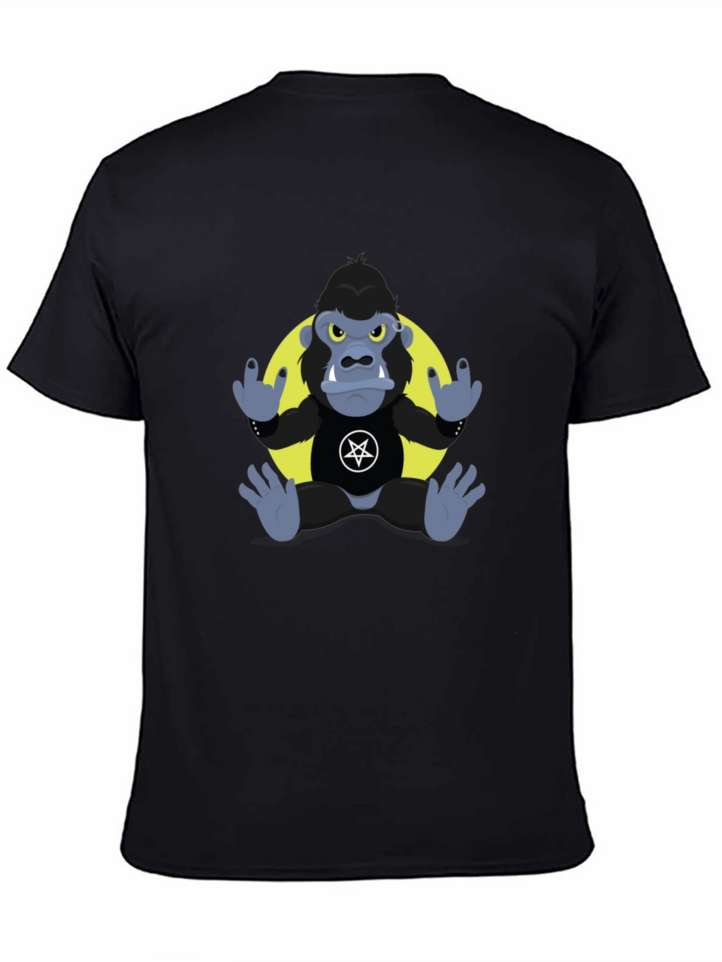 Rockin Gorilla Tee - Black Graphic T-Shirt