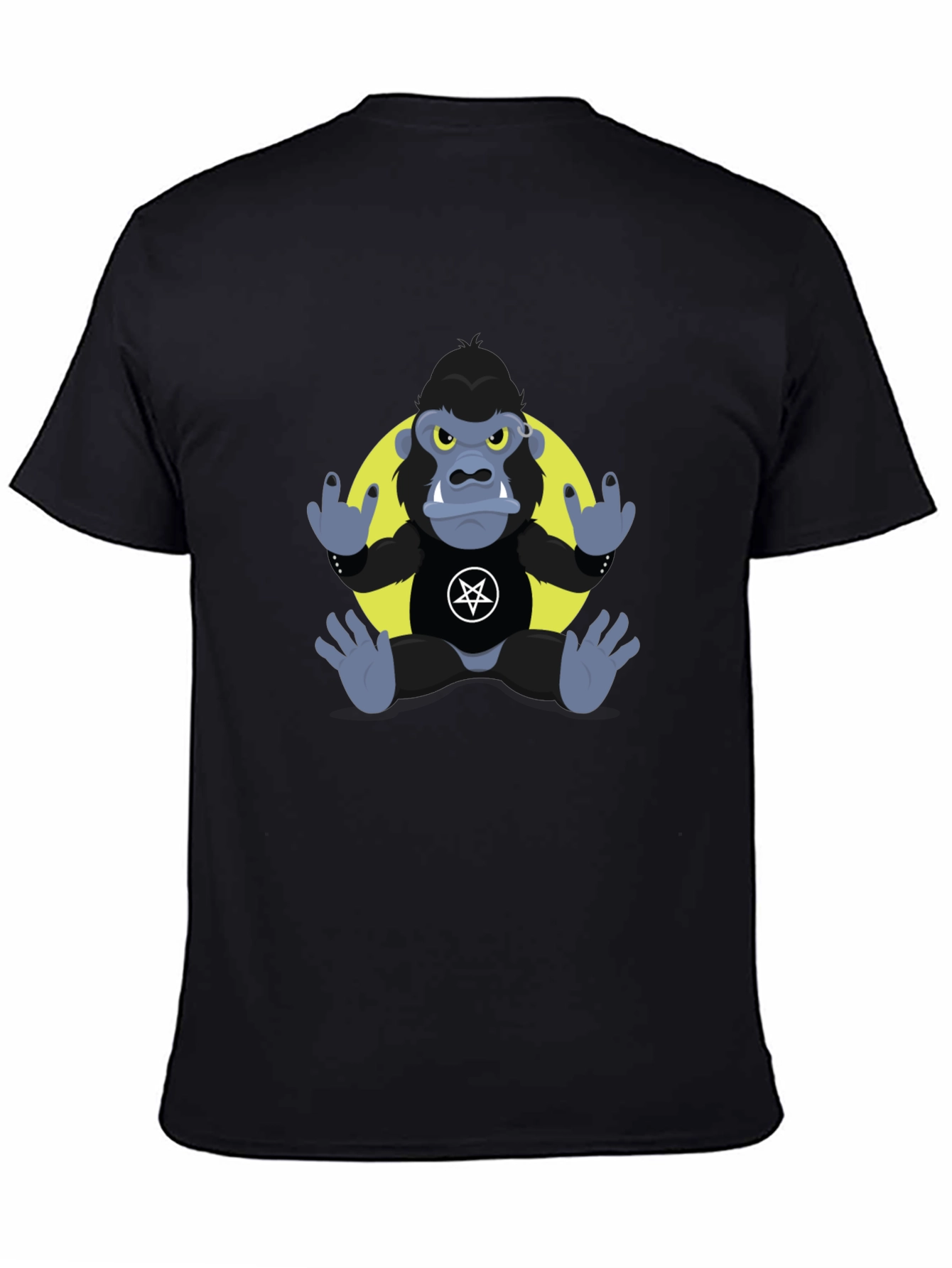 Rockin Gorilla Tee - Black Graphic T-Shirt