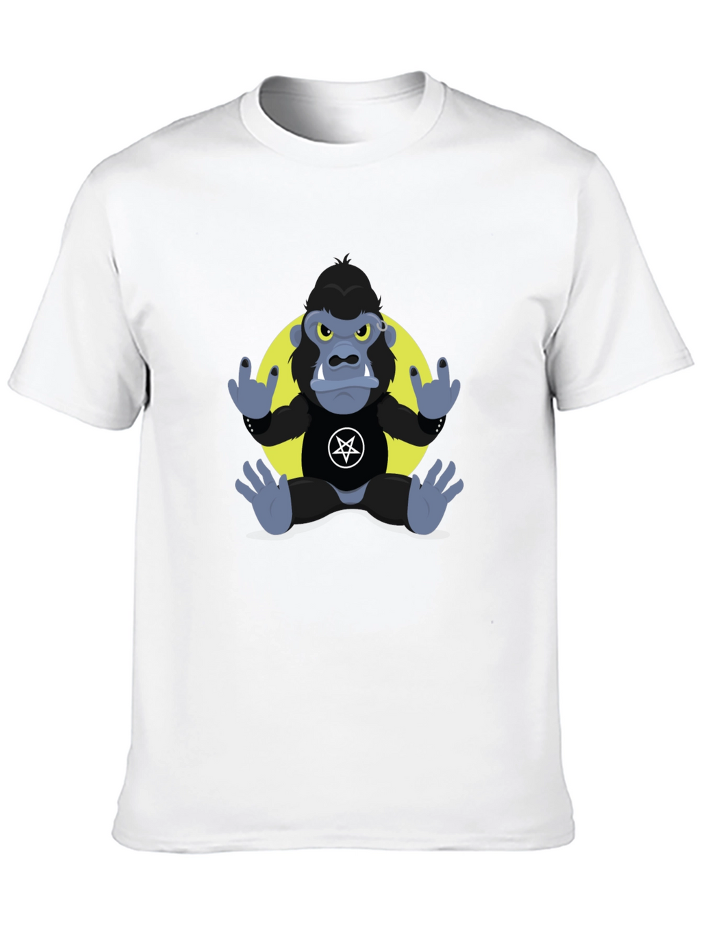 Rockin Gorilla Tee - Black Graphic T-Shirt