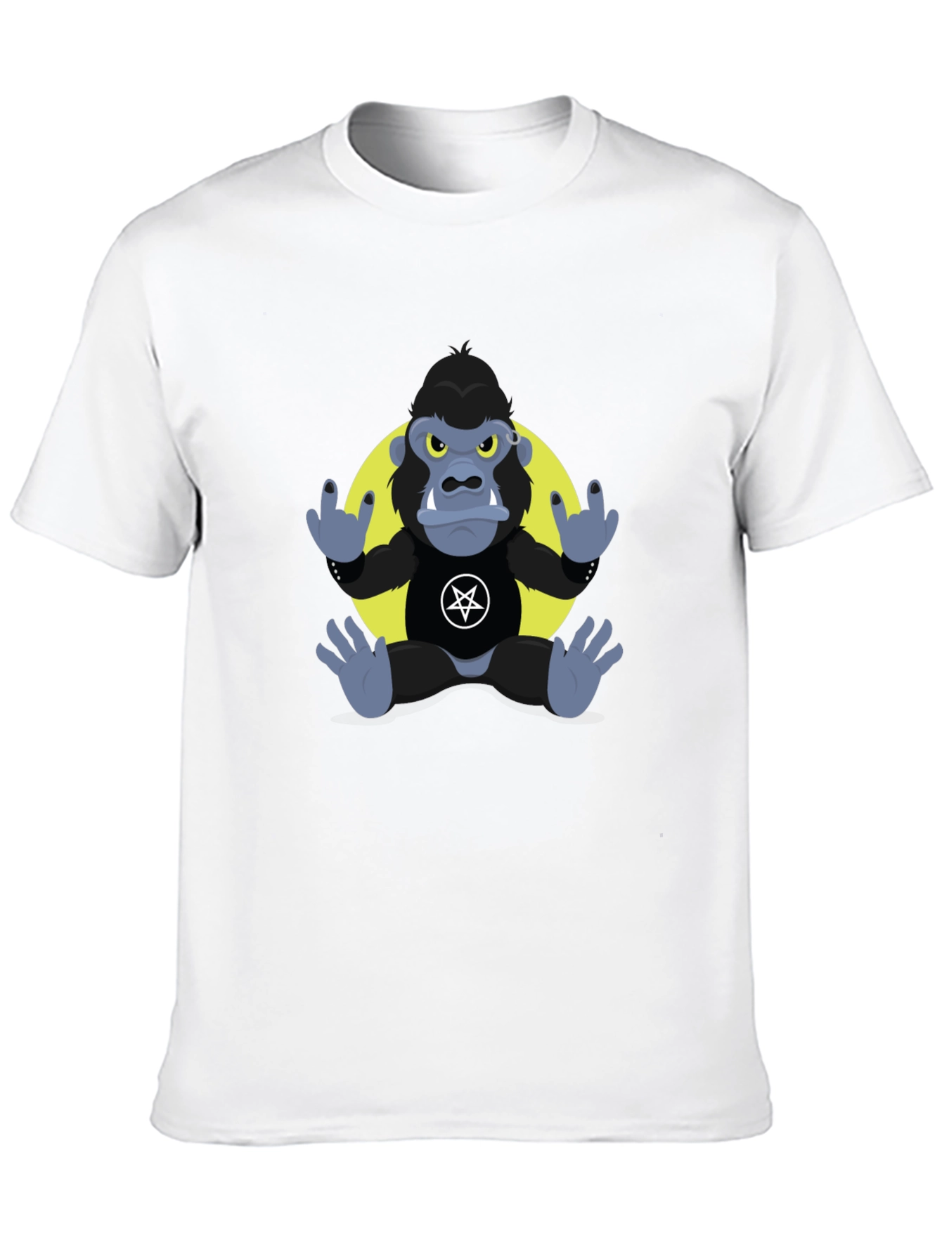 Rockin Gorilla Tee - Black Graphic T-Shirt