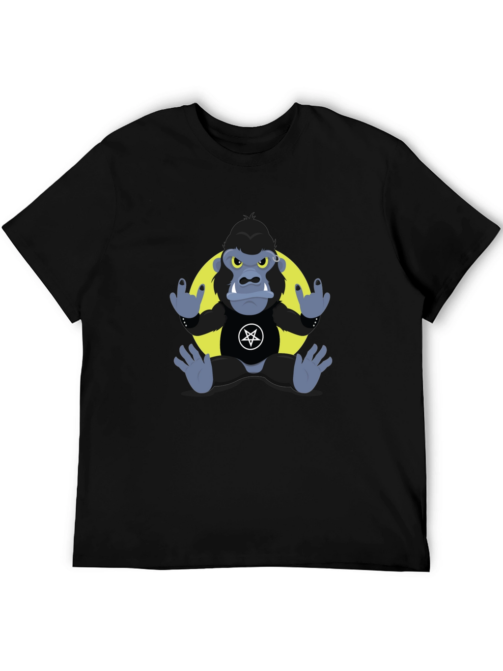 Rockin Gorilla Tee - Black Graphic T-Shirt