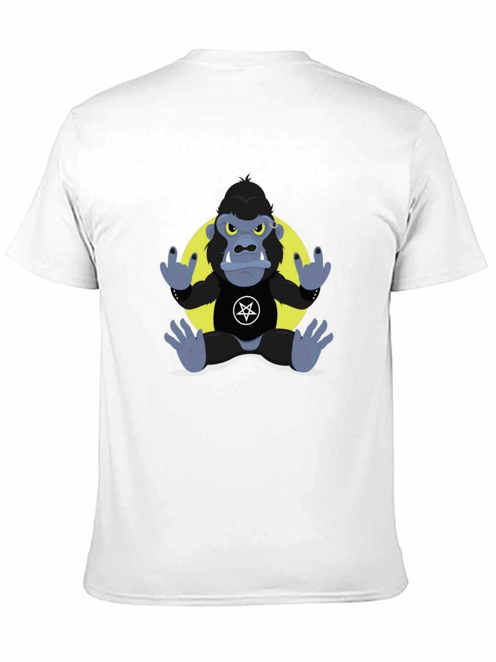 Rockin Gorilla Tee - Black Graphic T-Shirt