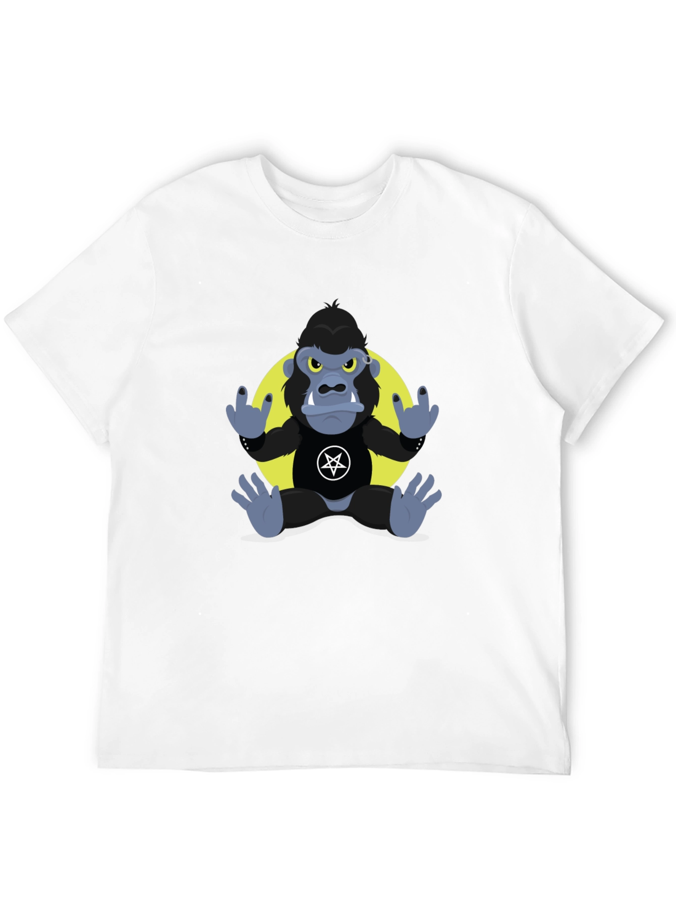 Rockin Gorilla Tee - Black Graphic T-Shirt